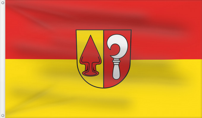 Flag, with two metal eyelets and reinforced hoist: Friesenheim (Mittlerer Schwarzwald)