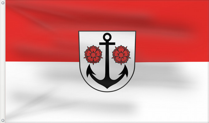 Flag, with two metal eyelets and reinforced hoist: Kehl (Mittlerer Schwarzwald)