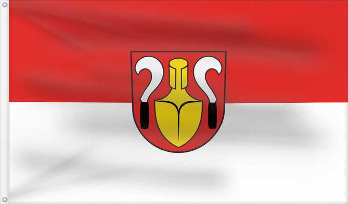 Flag, with two metal eyelets and reinforced hoist: Kippenheim (Mittlerer Schwarzwald)