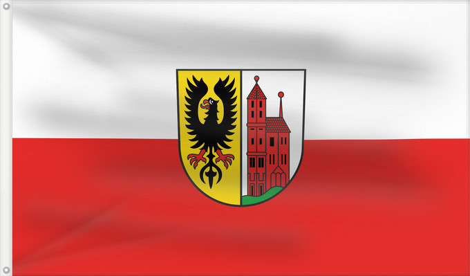 Flag, with two metal eyelets and reinforced hoist: Ortenberg (Mittlerer Schwarzwald)