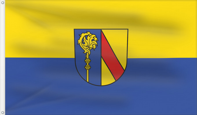 Flag, with two metal eyelets and reinforced hoist: Sasbach (Mittlerer Schwarzwald)