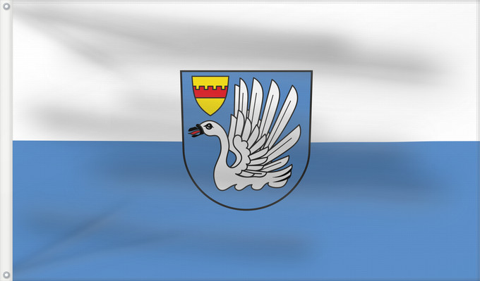 Bandera, con dos ojales metálicos y lado del asta reforzado: Schwanau (Mittlerer Schwarzwald)