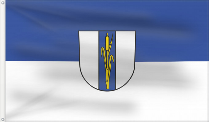 Flag, with two metal eyelets and reinforced hoist: Neuried (Mittlerer Schwarzwald)