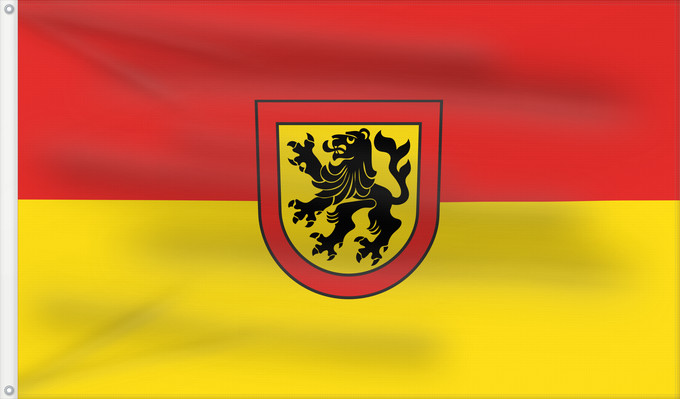 Flag, with two metal eyelets and reinforced hoist: Rheinau (Mittlerer Schwarzwald)
