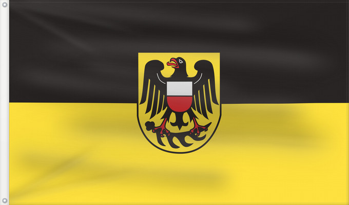 Flagge, mit zwei Metallösen und verstärktem Besatzband: Rottweil (Kreis)