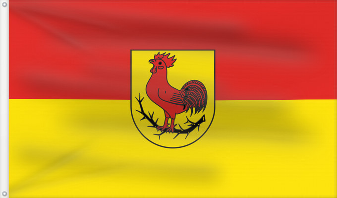 Bandera, con dos ojales metálicos y lado del asta reforzado: Dornhan (Mittlerer Schwarzwald)
