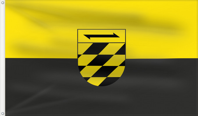 Flag, with two metal eyelets and reinforced hoist: Oberndorf am Neckar (Mittlerer Schwarzwald)