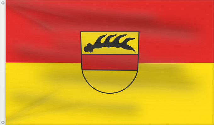 Bandera, con dos ojales metálicos y lado del asta reforzado: Sulz am Neckar (Mittlerer Schwarzwald)