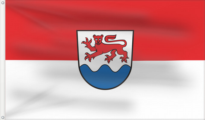 Flag, with two metal eyelets and reinforced hoist: Wellendingen (Mittlerer Schwarzwald)