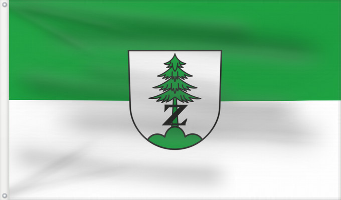 Flag, with two metal eyelets and reinforced hoist: Zimmern ob Rottweil (Mittlerer Schwarzwald)