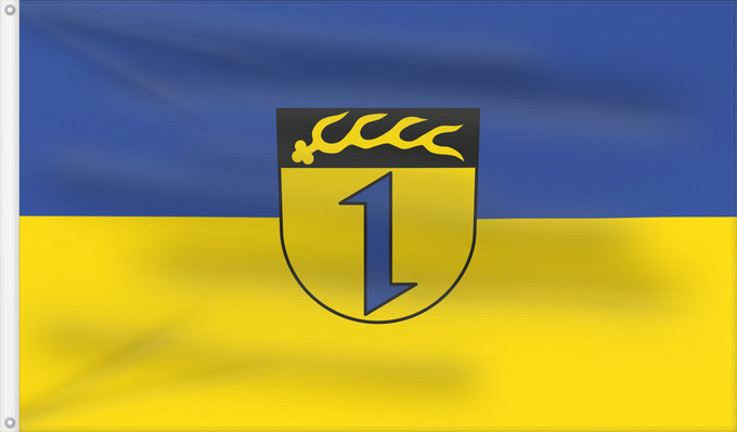 Flag, with two metal eyelets and reinforced hoist: Deißlingen (Mittlerer Schwarzwald)