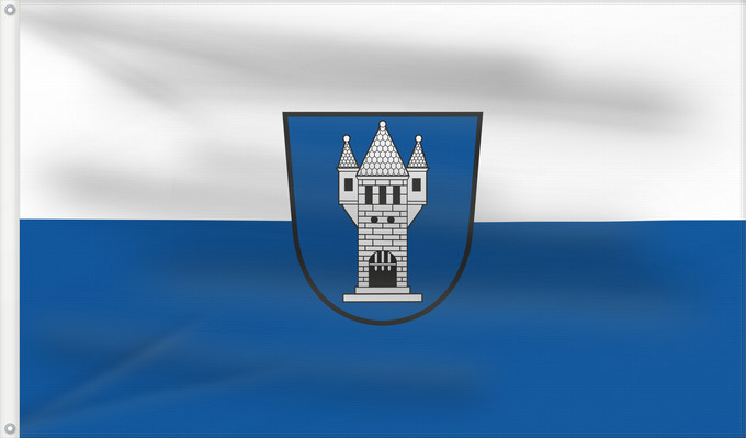 Flag, with two metal eyelets and reinforced hoist: Hüfingen (Mittlerer Schwarzwald)