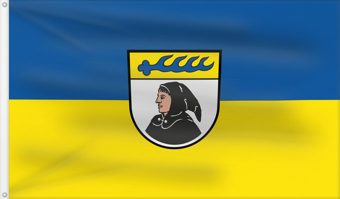 Bandera, con dos ojales metálicos y lado del asta reforzado: Mönchweiler (Mittlerer Schwarzwald)