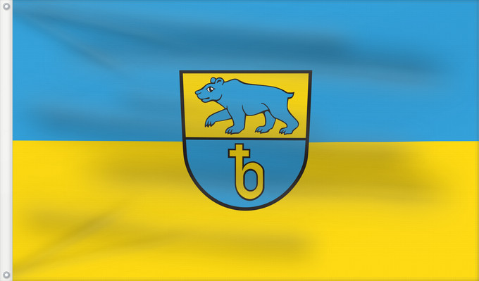 Flag, with two metal eyelets and reinforced hoist: Bärenthal (Schwäbische Alb)