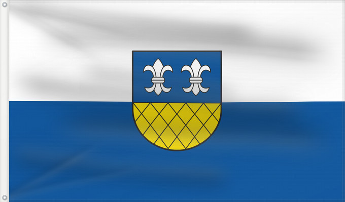 Bandera, con dos ojales metálicos y lado del asta reforzado: Balgheim (Schwäbische Alb)