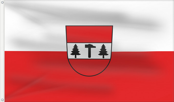 Flag, with two metal eyelets and reinforced hoist: Deilingen (Schwäbische Alb)