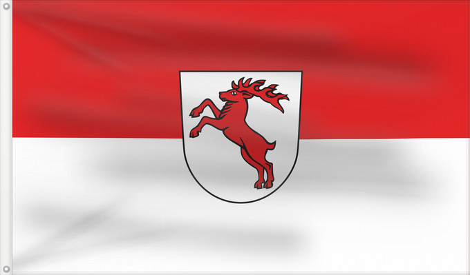 Flag, with two metal eyelets and reinforced hoist: Dürbheim (Schwäbische Alb)