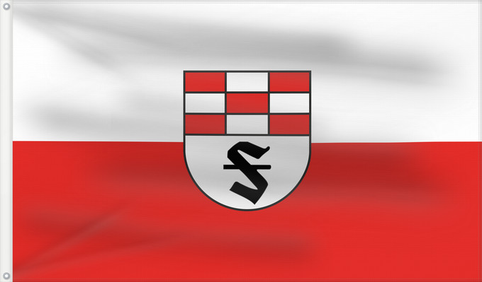 Flag, with two metal eyelets and reinforced hoist: Frittlingen (Schwäbische Alb)
