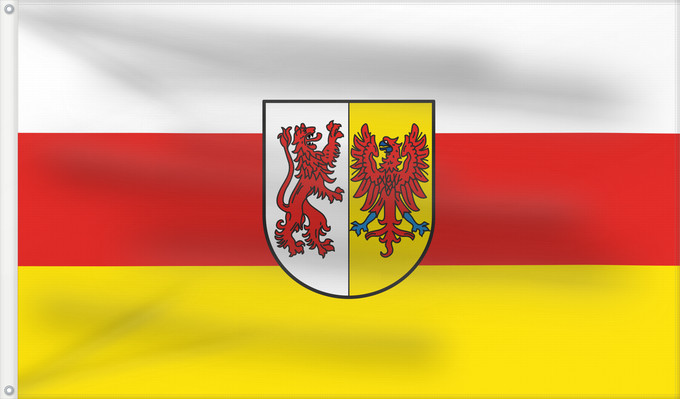 Flag, with two metal eyelets and reinforced hoist: Geisingen (Schwäbische Alb)