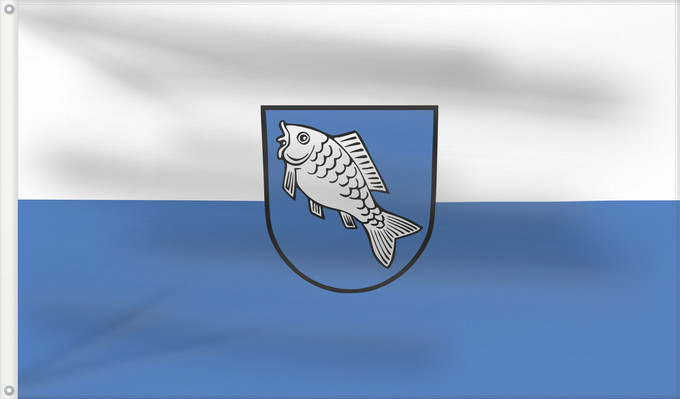 Flag, with two metal eyelets and reinforced hoist: Gunningen (Schwäbische Alb)