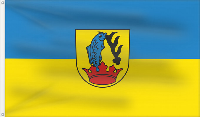 Flag, with two metal eyelets and reinforced hoist: Hausen ob Verena (Schwäbische Alb)