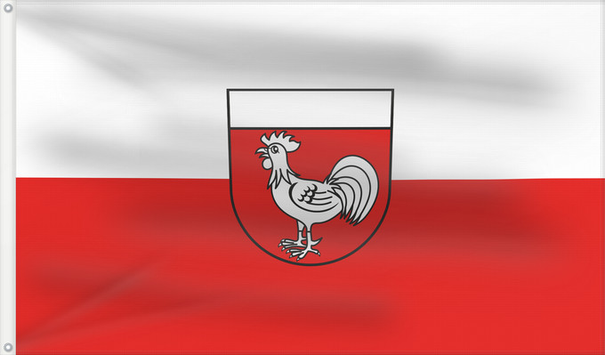 Flag, with two metal eyelets and reinforced hoist: Renquishausen (Schwäbische Alb)