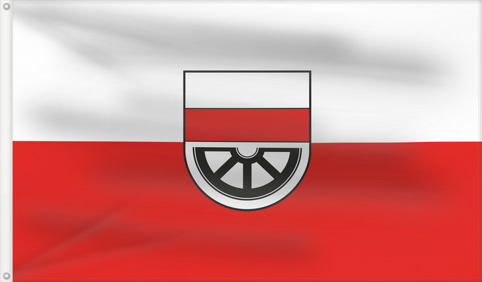 Flag, with two metal eyelets and reinforced hoist: Spaichingen (Schwäbische Alb)