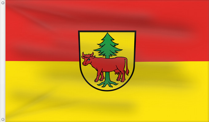 Flag, with two metal eyelets and reinforced hoist: Talheim (Schwäbische Alb)