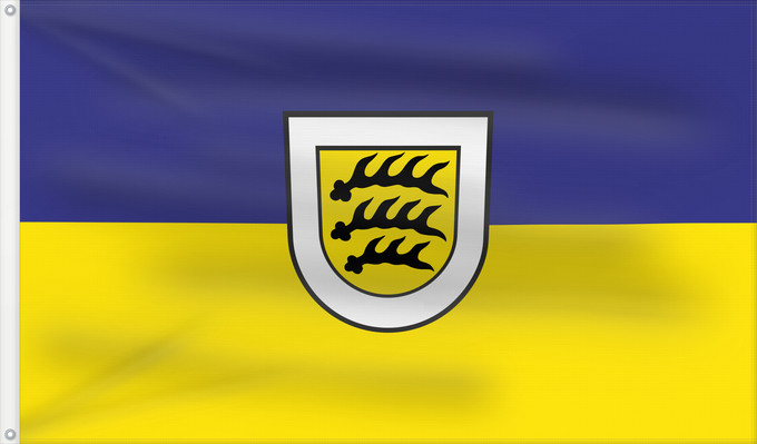 Flag, with two metal eyelets and reinforced hoist: Tuttlingen (Schwäbische Alb)
