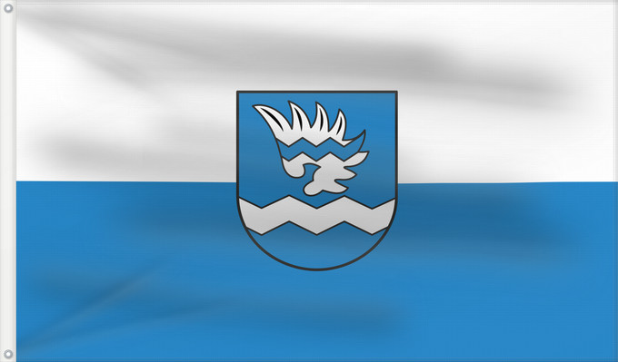 Flag, with two metal eyelets and reinforced hoist: Wehingen (Schwäbische Alb)