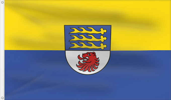 Flag, with two metal eyelets and reinforced hoist: Gailingen am Hochrhein (Hegau)