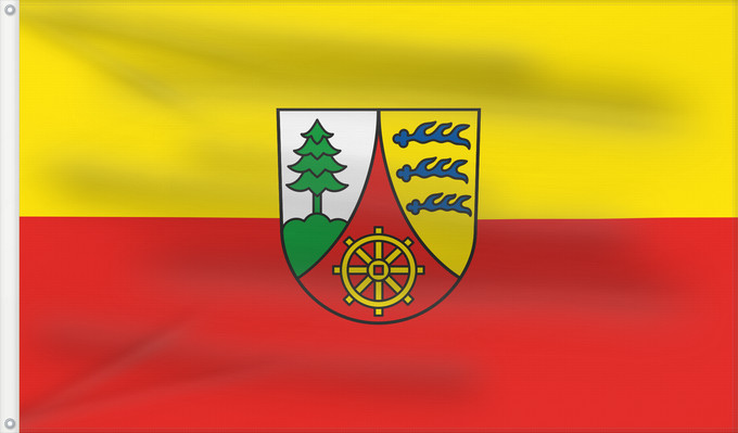 Flag, with two metal eyelets and reinforced hoist: Mühlingen (Hegau)