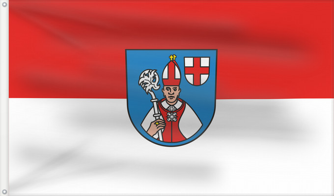 Flag, with two metal eyelets and reinforced hoist: Reichenau (Bodensee)