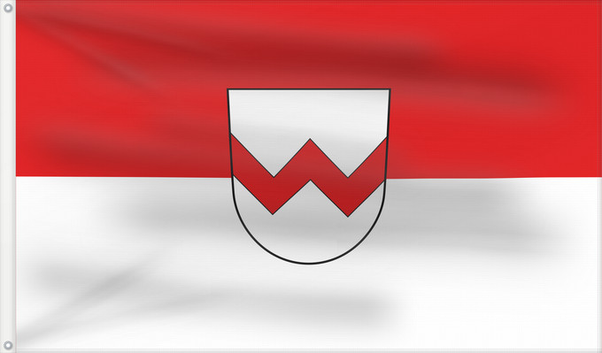 Flag, with two metal eyelets and reinforced hoist: Volkertshausen (Hegau)
