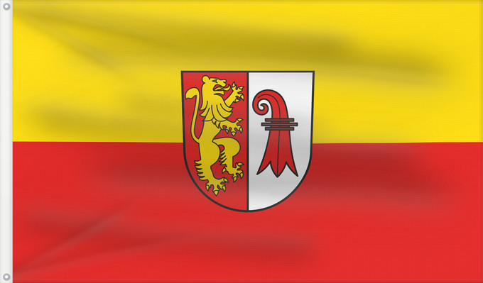 Flag, with two metal eyelets and reinforced hoist: Efringen-Kirchen (Südlicher Schwarzwald)