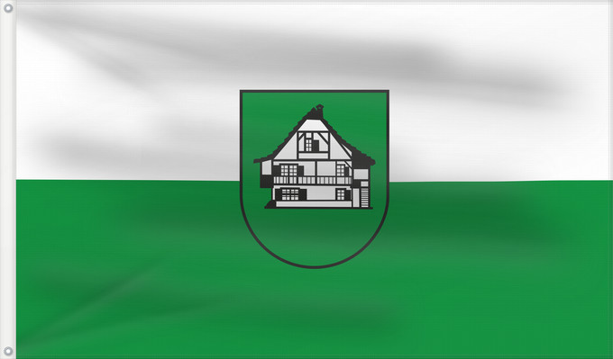 Flag, with two metal eyelets and reinforced hoist: Hausen im Wiesental (Südlicher Schwarzwald)