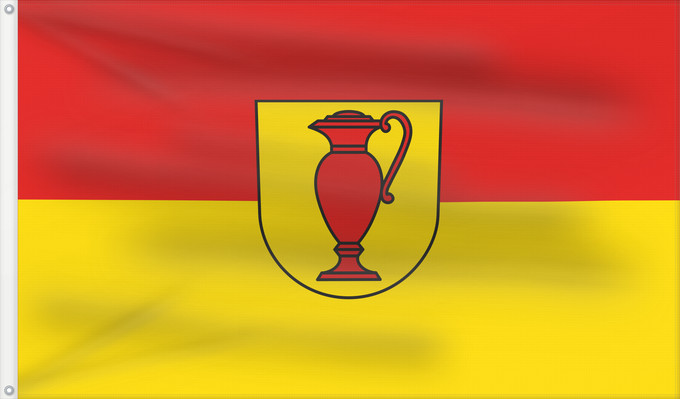 Flag, with two metal eyelets and reinforced hoist: Kandern (Südlicher Schwarzwald)