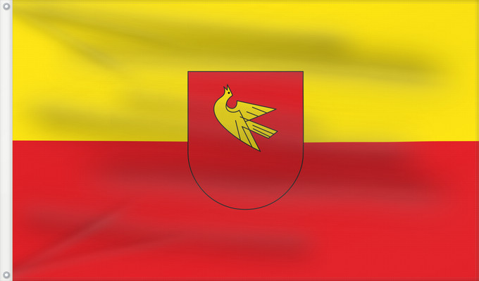 Flag, with two metal eyelets and reinforced hoist: Lörrach (Südlicher Schwarzwald)