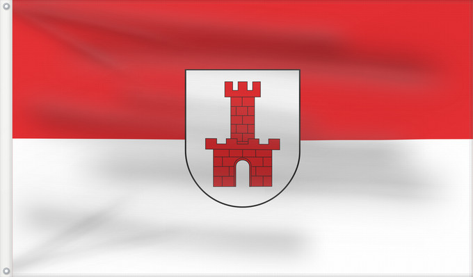 Flag, with two metal eyelets and reinforced hoist: Maulburg (Südlicher Schwarzwald)