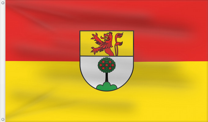 Flag, with two metal eyelets and reinforced hoist: Rümmingen (Südlicher Schwarzwald)