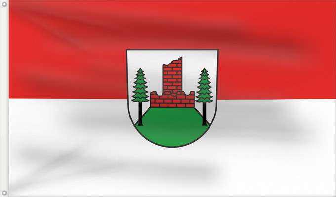 Flag, with two metal eyelets and reinforced hoist: Malsburg-Marzell (Südlicher Schwarzwald)