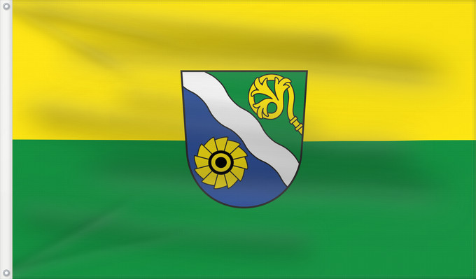 Flag, with two metal eyelets and reinforced hoist: Waldshut (Kreis)