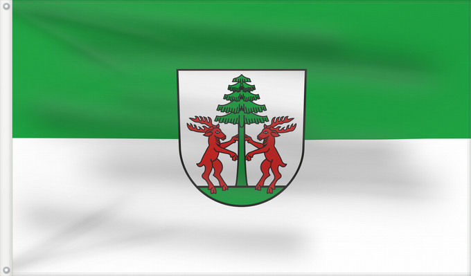 Flag, with two metal eyelets and reinforced hoist: Herrischried (Südlicher Schwarzwald)
