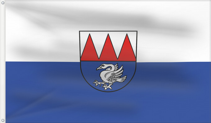 Flag, with two metal eyelets and reinforced hoist: Lauchringen (Südlicher Schwarzwald)