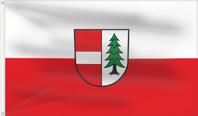 Bandera, con dos ojales metálicos y lado del asta reforzado: Weilheim (Südlicher Schwarzwald)