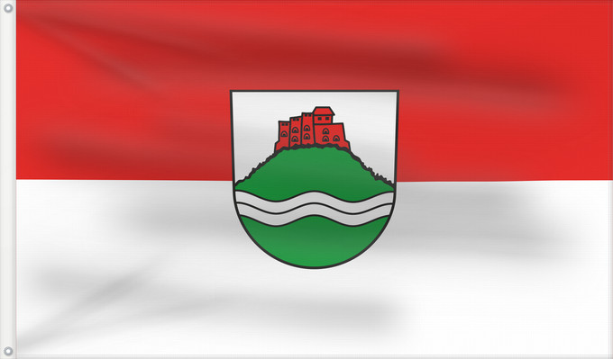 Bandera, con dos ojales metálicos y lado del asta reforzado: Küssaberg (Südlicher Schwarzwald)
