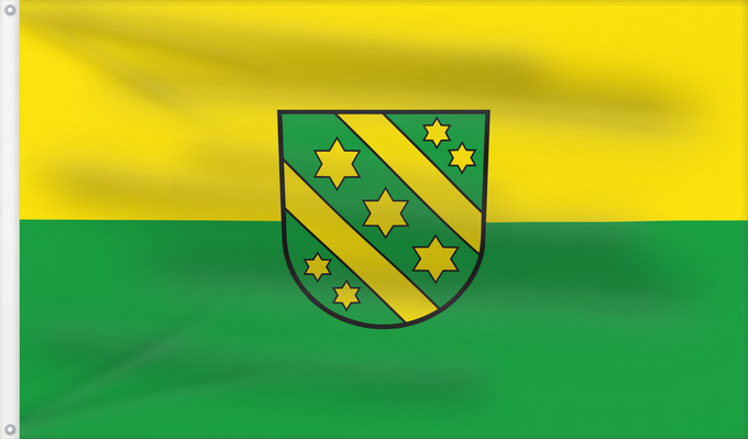 Flag, with two metal eyelets and reinforced hoist: Reutlingen (Kreis)