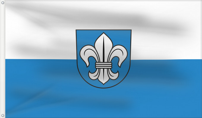 Flag, with two metal eyelets and reinforced hoist: Eningen unter Achalm (Schwäbische Alb)