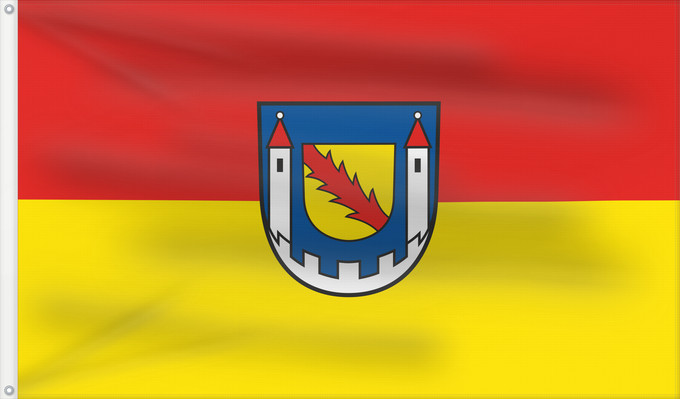 Flag, with two metal eyelets and reinforced hoist: Hayingen (Schwäbische Alb)