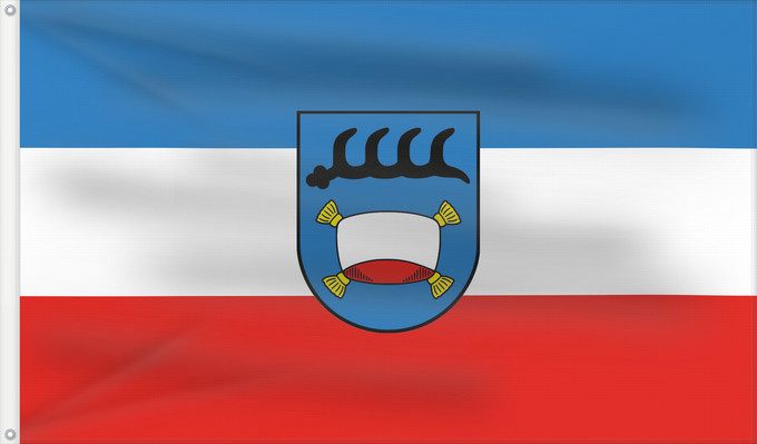 Flag, with two metal eyelets and reinforced hoist: Pfullingen (Schwäbische Alb)
